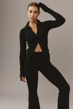 Oahu Pant - Black Thick Rib -Sunny Tide Shop 03 292e2ed2 1571 49db 8f0f a7cee2b17a6a