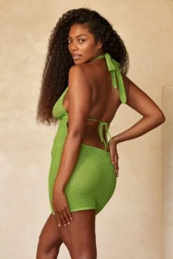 Catania Mini Dress - Cypress Lurex Lace Crochet -Sunny Tide Shop 10 b605d904 399e 43c5 a1f7 f963a3a50d3d