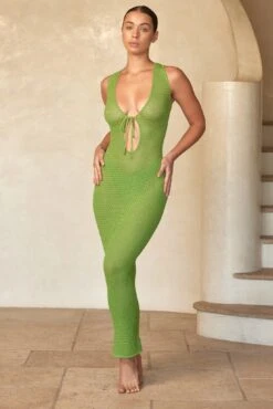 Monte Carlo Tie Dress - Cypress Lurex Lace Crochet -Sunny Tide Shop 1 5d1753b3 1338 44b8 9a8a 55c291c375b5