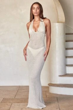 Catania Dress - Champagne Lurex Lace Crochet -Sunny Tide Shop 1 c30ee1b4 881c 42e0 8294 455a799ac763