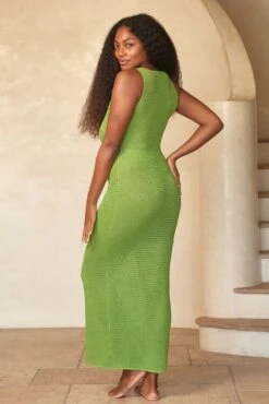 Monte Carlo Tie Dress - Cypress Lurex Lace Crochet -Sunny Tide Shop 2 726f896e bc5a 4222 af45 ffd9a45ac10f