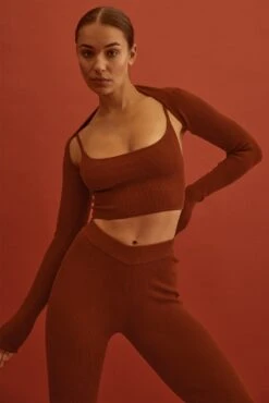 Silver Lake Knitwear Bolero - Copper Rib -Sunny Tide Shop 2 759678a4 09d9 4188 8196 b7a092671d5f