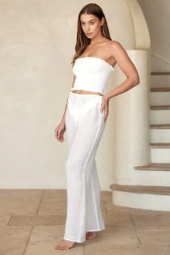 Belize Pant - Ivory Crinkle Linen 9 Belize Pant - Ivory Crinkle Linen -Sunny Tide Shop 3 d64bb1aa 5193 4392 9132 875263959c1e