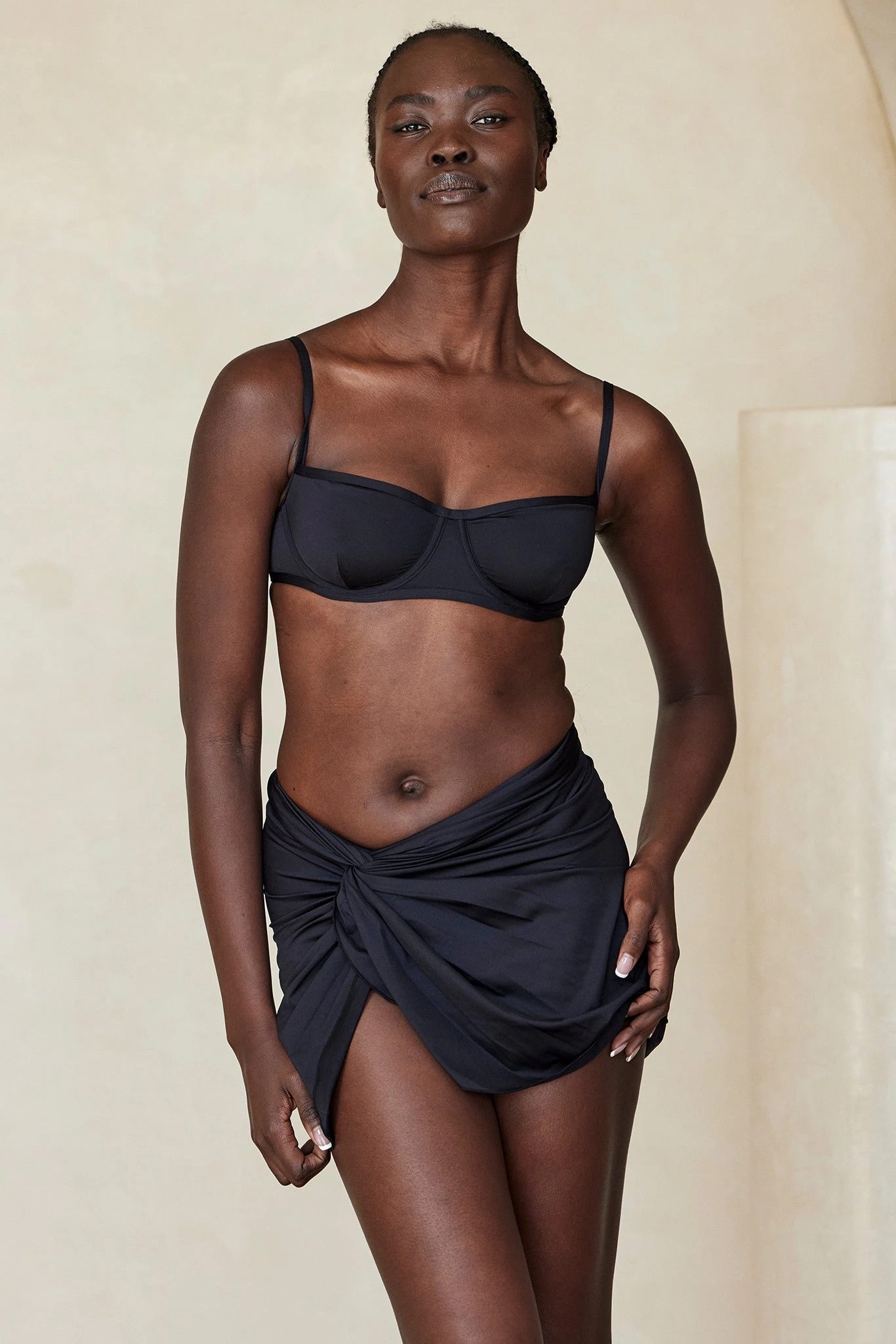 Andros Mini Sarong - Black 2 Andros Mini Sarong - Black - Image 2