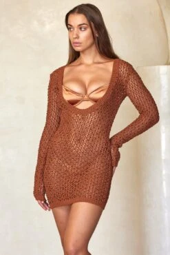 Bermuda Dress - Bronze Diamond Crochet -Sunny Tide Shop 6 b62f3711 90a3 445d 917c 6aee8bd2cd37
