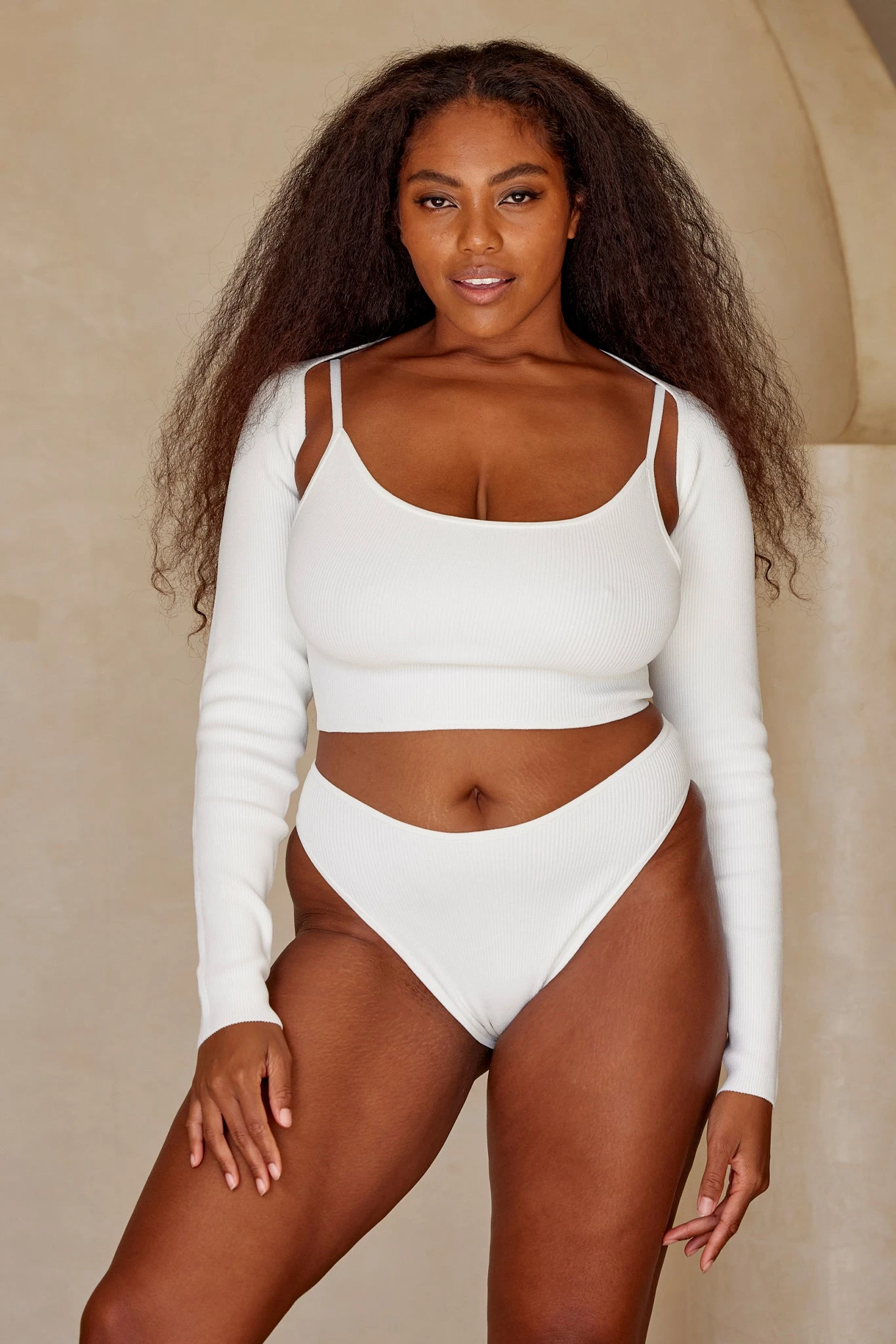 Bel Air Knitwear Bottom - White Rib 7 Bel Air Knitwear Bottom - White Rib - Image 7