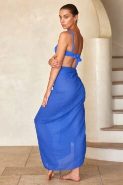 St. Tropez Sarong - Cobalt Crinkle Linen 11 St. Tropez Sarong - Cobalt Crinkle Linen -Sunny Tide Shop 8 a9f29d31 609d 4cb6 a65b 1772c7ba2aa2