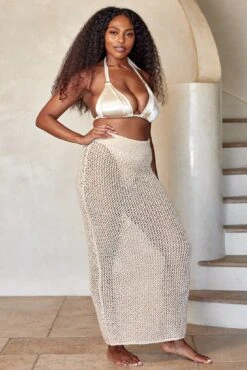 Cape May Skirt - Champagne Diamond Crochet -Sunny Tide Shop 9 330bfde0 64e2 4f87 9085 1a3a9bedd9c6