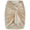 Andros Mini Sarong - Champagne Shiny Jersey