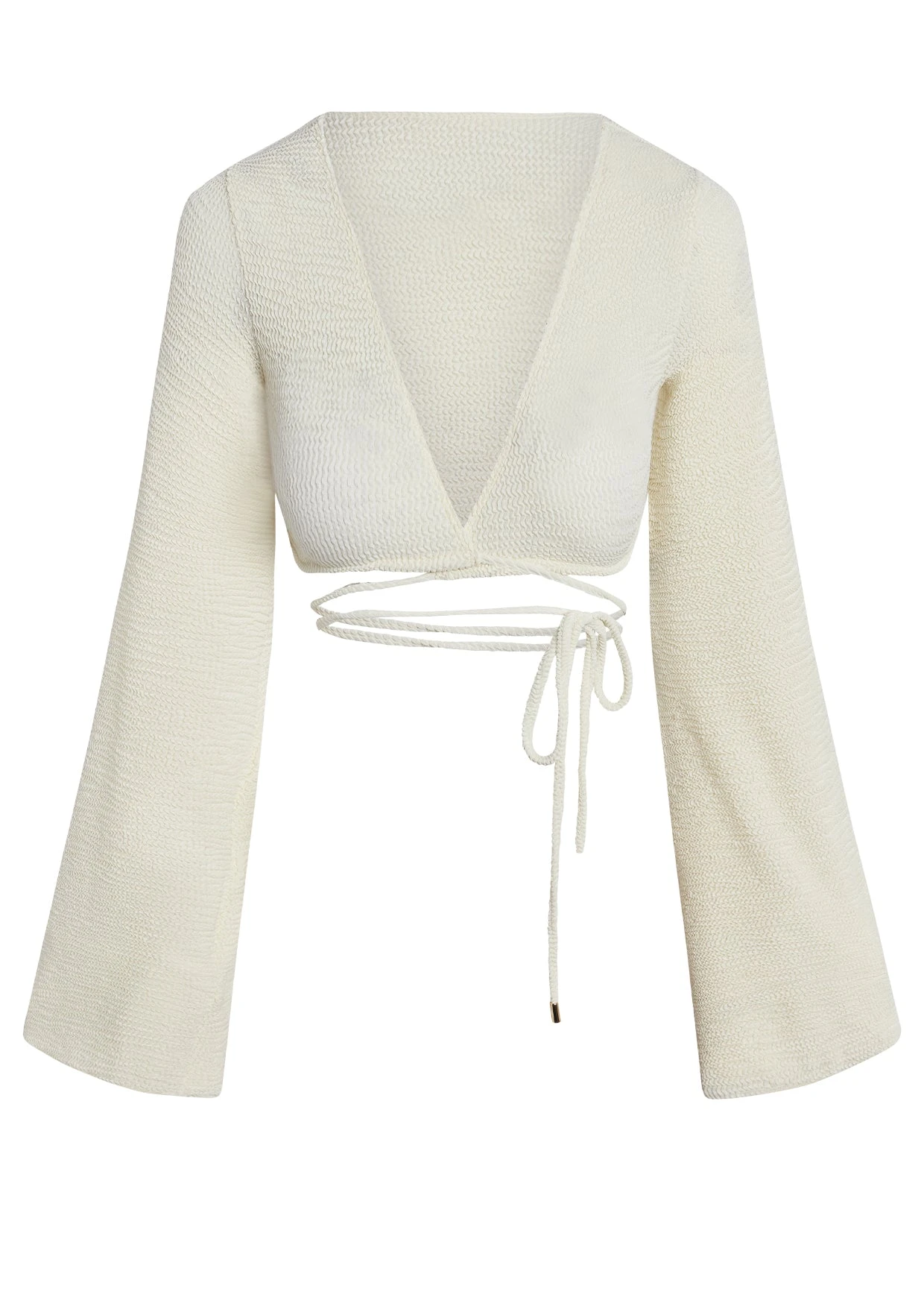 Azores Top - Ivory Crinkle 1 Azores Top - Ivory Crinkle