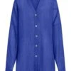 Barcelona Tunic - Cobalt Crinkle Linen