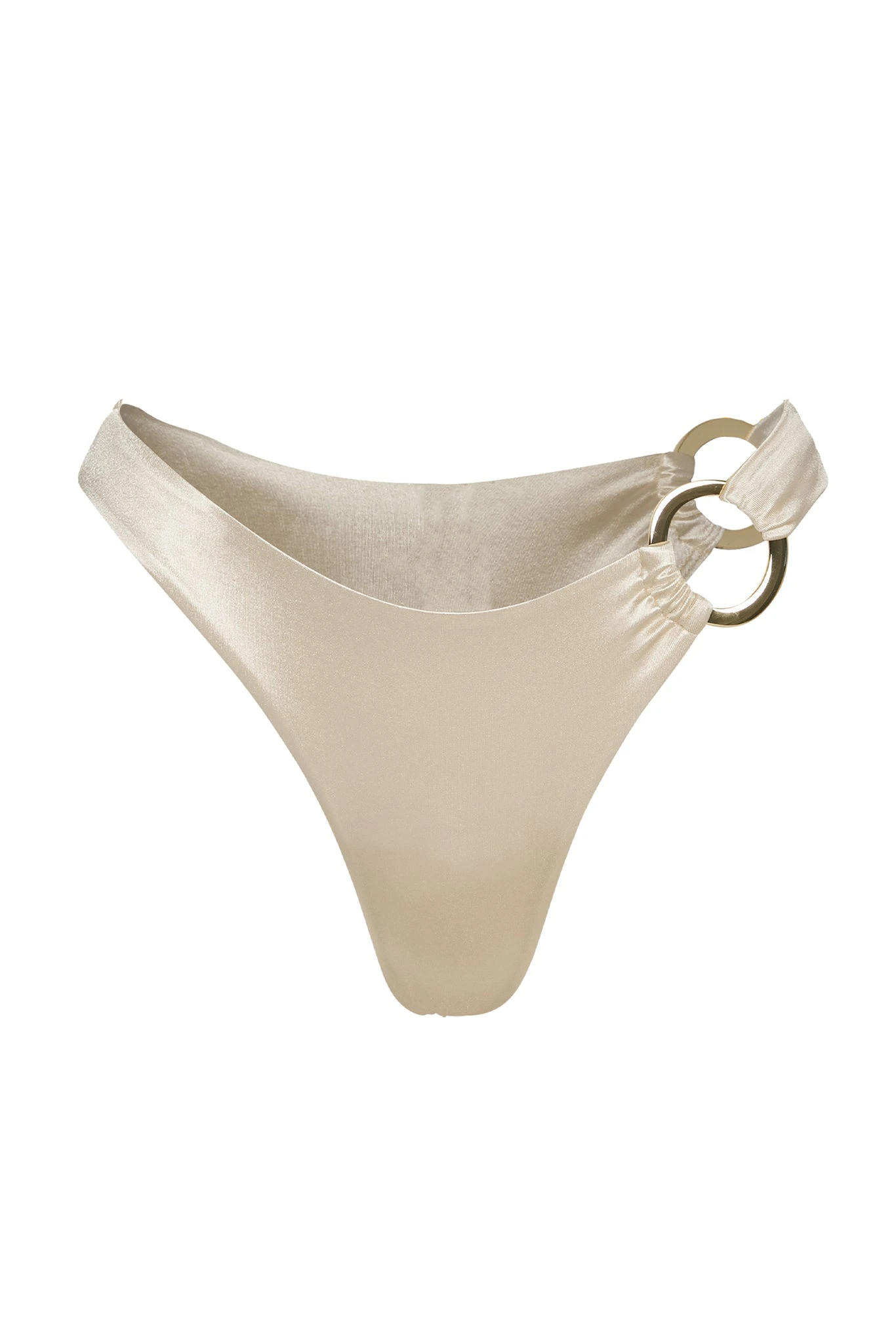 Bronte Bottom - Champagne Shiny Jersey 1 Bronte Bottom - Champagne Shiny Jersey