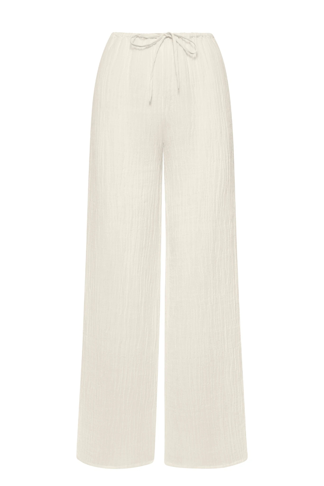 Belize Pant - Ivory Crinkle Linen 1 Belize Pant - Ivory Crinkle Linen
