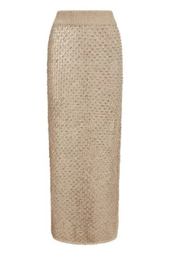 Cape May Skirt - Champagne Diamond Crochet