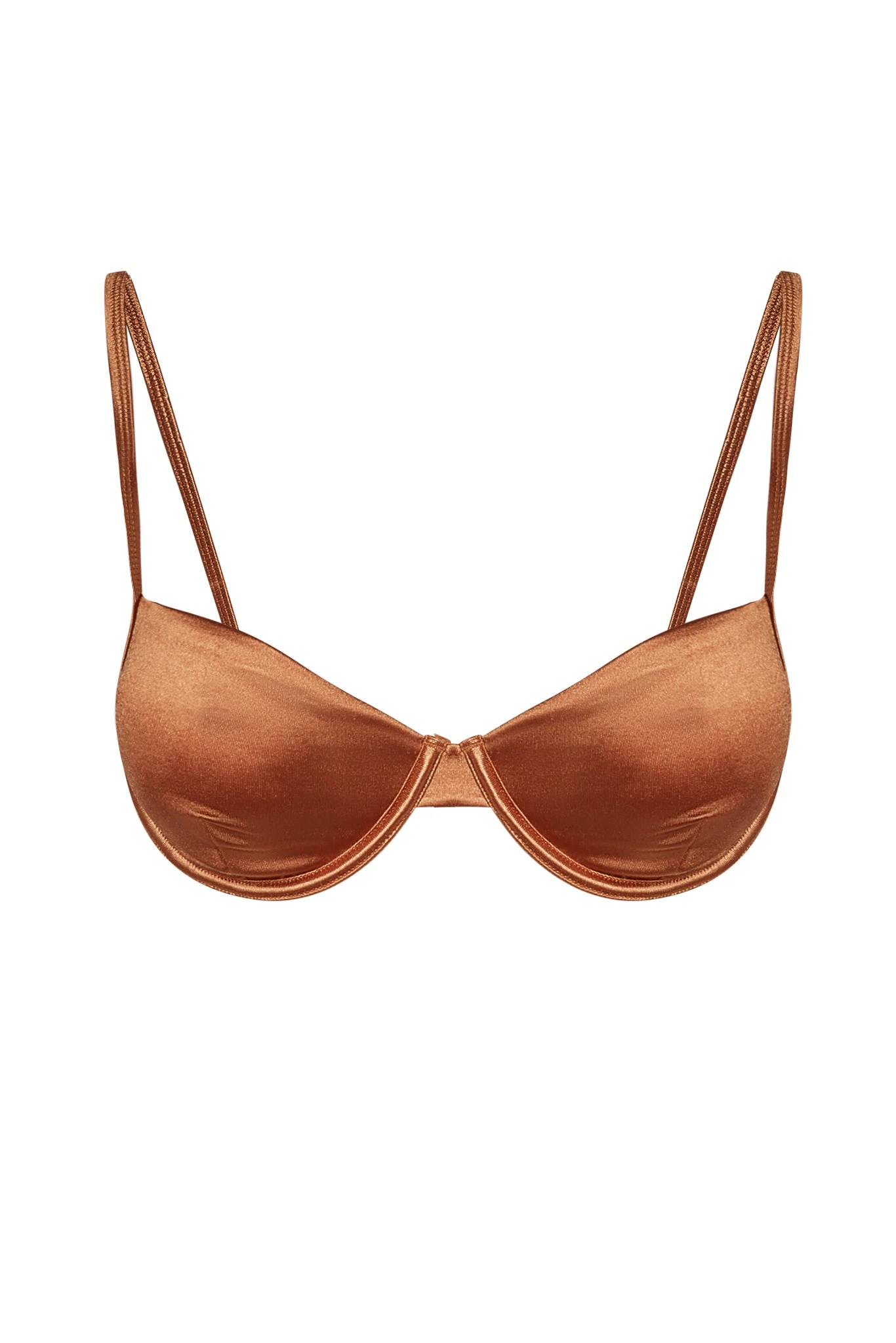 Capri Top - Bronze Shiny Jersey 1 Capri Top - Bronze Shiny Jersey