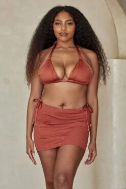 Cayman Skirt - Copper Wide Rib -Sunny Tide Shop Cayman Skirt Copper Wide Rib 6