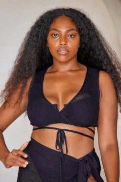 Florence Top - Black 11 Florence Top - Black -Sunny Tide Shop Florence Top Black 4