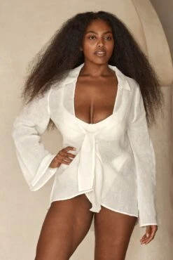 Grenada Tunic - Ivory -Sunny Tide Shop Grenada Tunic Ivory 4