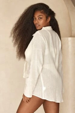 Grenada Tunic - Ivory -Sunny Tide Shop Grenada Tunic Ivory 5