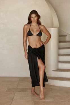 Amalfi Sarong - Black -Sunny Tide Shop IMG 0689