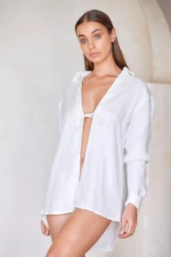 Lac De Sainte Croix Shirt - White -Sunny Tide Shop Lac De Sainte Croix Shirt White 4