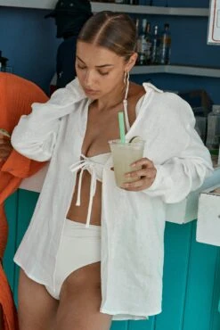 Lac De Sainte Croix Shirt - White -Sunny Tide Shop Lac De Sainte Croix Shirt White 62546efe 85c5 427a 9031 dbf1893d7333