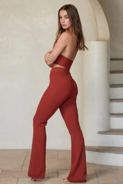 Laurel Canyon Knitwear Top - Copper Rib -Sunny Tide Shop Laurel Canyon Knitwear Top Copper Rib 2