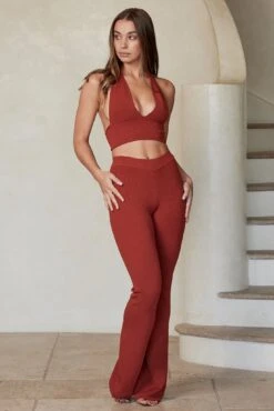 Laurel Canyon Knitwear Top - Copper Rib -Sunny Tide Shop Laurel Canyon Knitwear Top Copper Rib 4