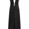 Mallorca Dress - Black Crinkle Linen