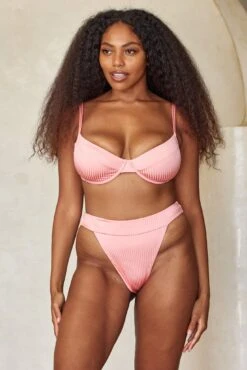 Maui Top - Guava Wide Rib -Sunny Tide Shop MAUC1