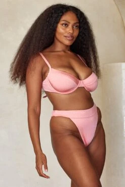 Maui Top - Guava Wide Rib -Sunny Tide Shop MAUC2