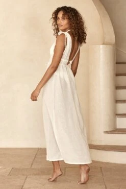 Mallorca Dress - Ivory -Sunny Tide Shop Mallorca Dress Ivory 2