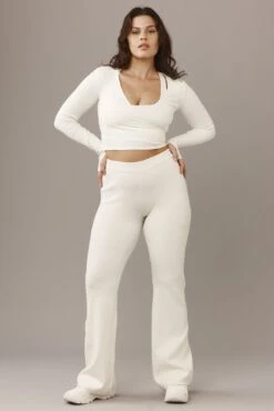 Oahu Pant - Ivory Thick Rib -Sunny Tide Shop OahuPant IvoryRib7