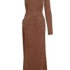 Palermo Dress - Bronze Lurex Lace Crochet