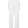 San Andres Pant - White Crinkle Linen