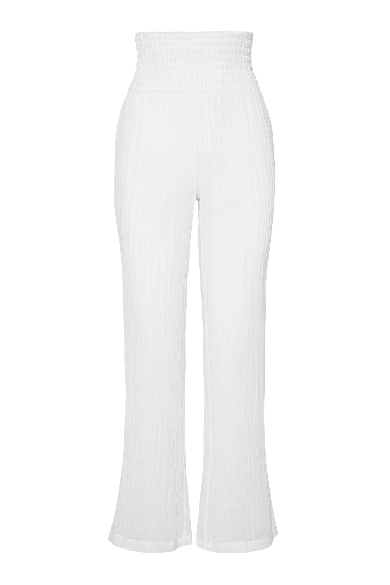 San Andres Pant - White Crinkle Linen 1 San Andres Pant - White Crinkle Linen