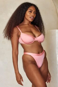 Santorini Bottom - Guava Wide Rib -Sunny Tide Shop SANTC2