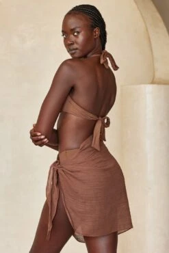 South Beach Sarong - Coco Crinkle -Sunny Tide Shop SBSS3