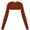 Silver Lake Knitwear Bolero - Copper Rib