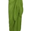 St. Tropez Sarong - Cypress Crinkle Linen