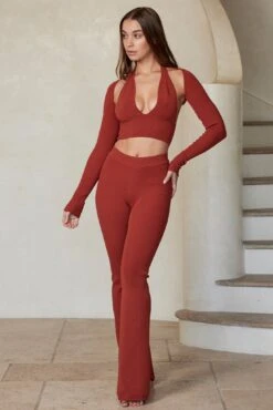 Silver Lake Knitwear Bolero - Copper Rib -Sunny Tide Shop Silver Lake Knitwear Bolero Copper Rib 1