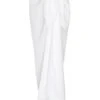 St. Tropez Sarong - White Crinkle Linen