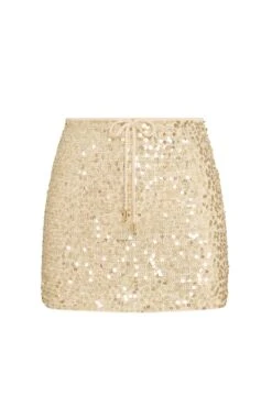 Cartagena Skirt - Champagne Sequin