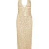 Catania Dress - Champagne Sequin